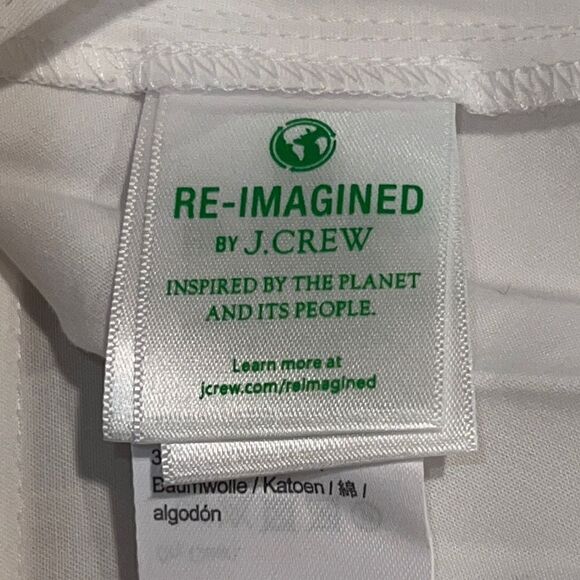 NWT J.Crew Smocked Waist Pleated Dress White Size 14 - Picture 12 of 15